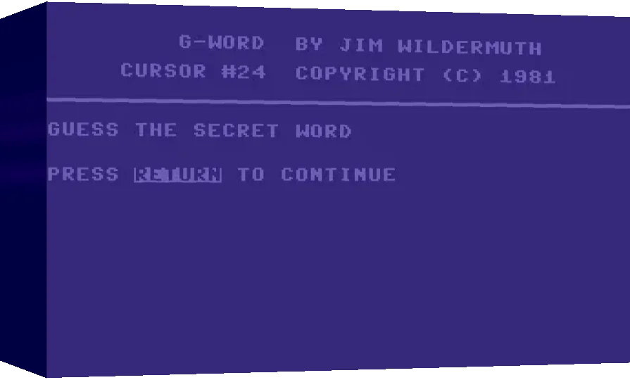 G-Word — box-3D (WOR)
