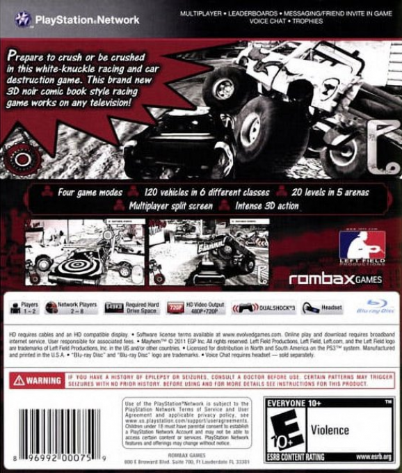 Mayhem — box-2D-back (US)