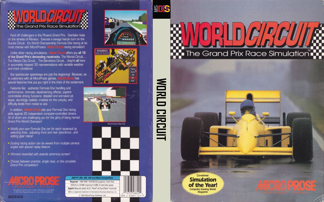 Microprose Formula One Grand Prix — box-texture (US)