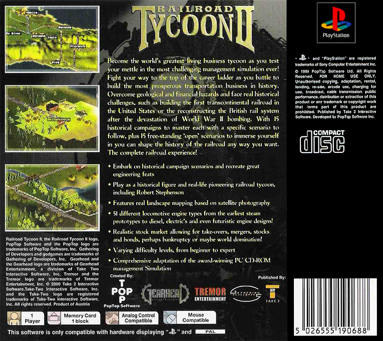 Railroad Tycoon II — box-2D-back (EU)