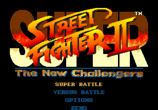 Super Street Fighter II - The New Challengers — sstitle (EU)