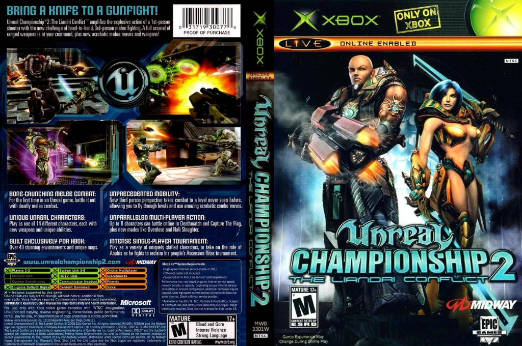 Unreal Championship 2 - The Liandri Conflict — box-texture (US)