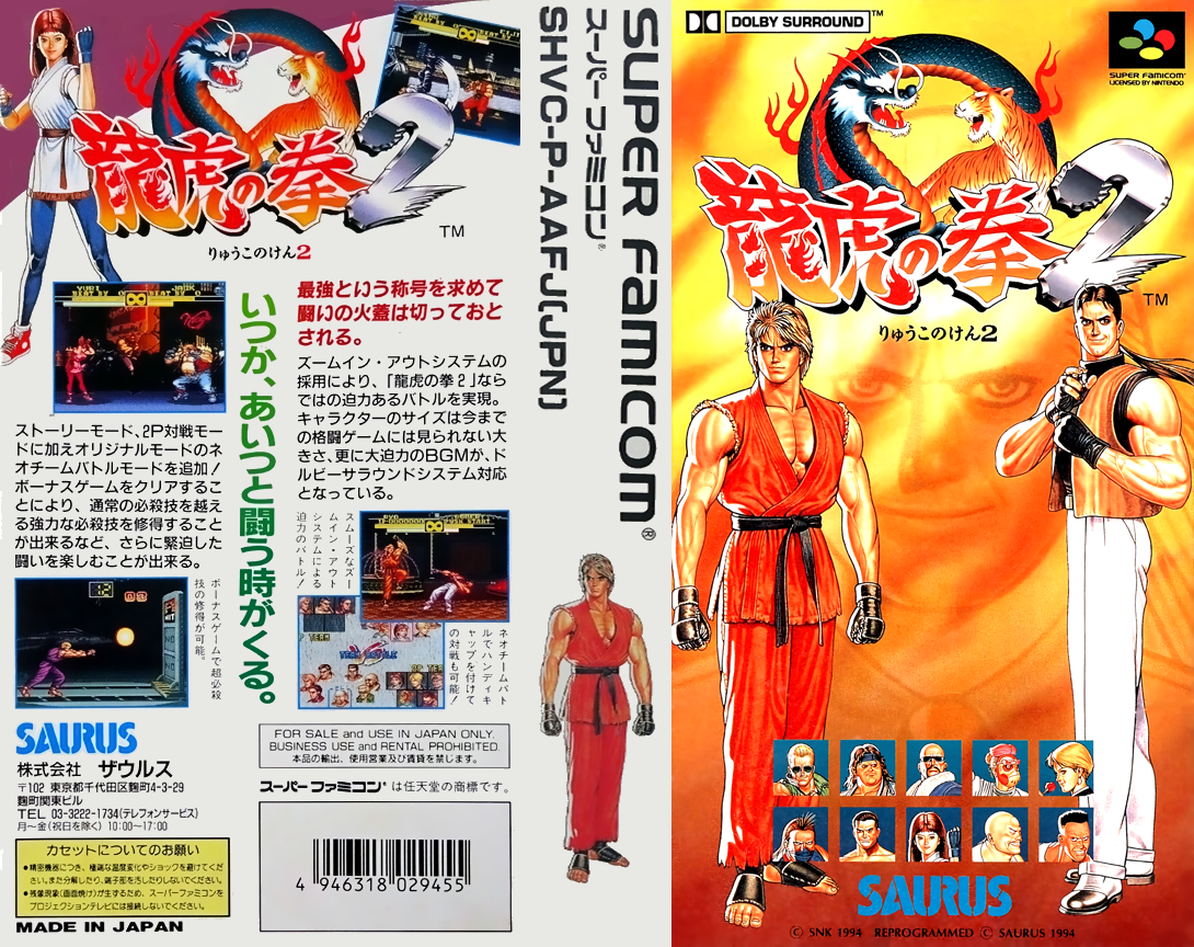 Ryuuko no Ken 2 — box-texture (JP)