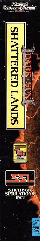 Dark Sun - Shattered Lands — box-2D-side (US)