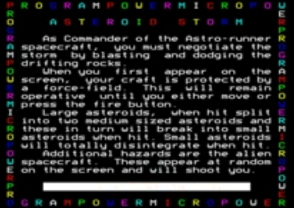 Asteroid Storm — sstitle (WOR)