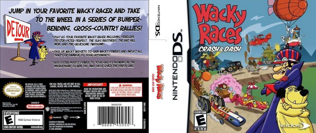 Wacky Races - Crash & Dash — box-texture (US)