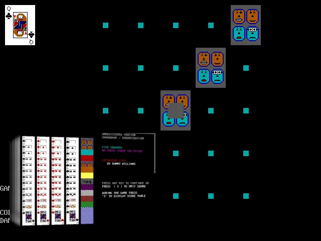 Five Squared No Peeky Poker Solitaire — mixrbv2 (WOR)