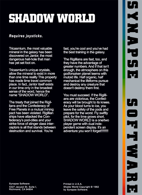 Shadow World — box-2D-back (WOR)