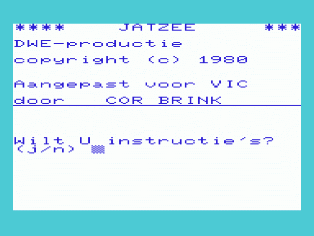 Jatzee — sstitle (WOR)