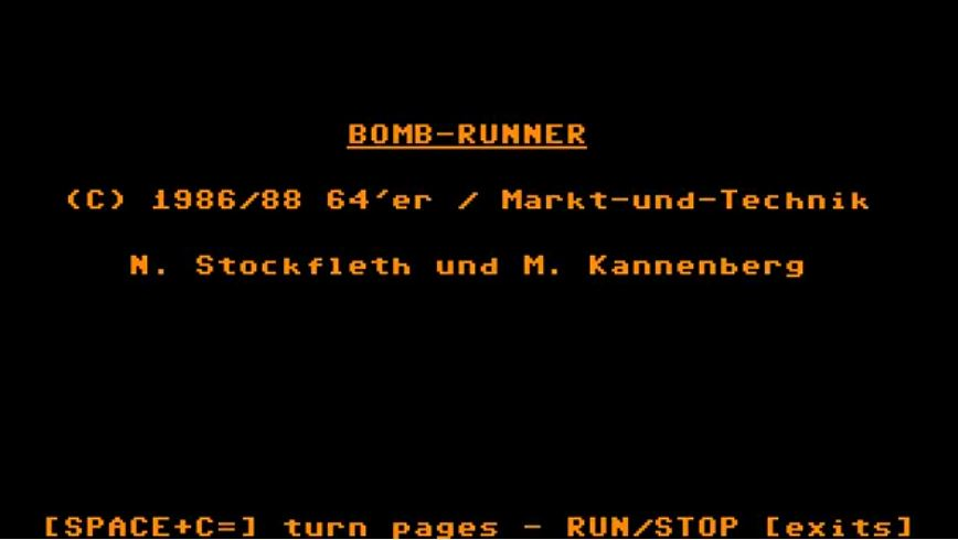 Bomb Runner — sstitle (WOR)