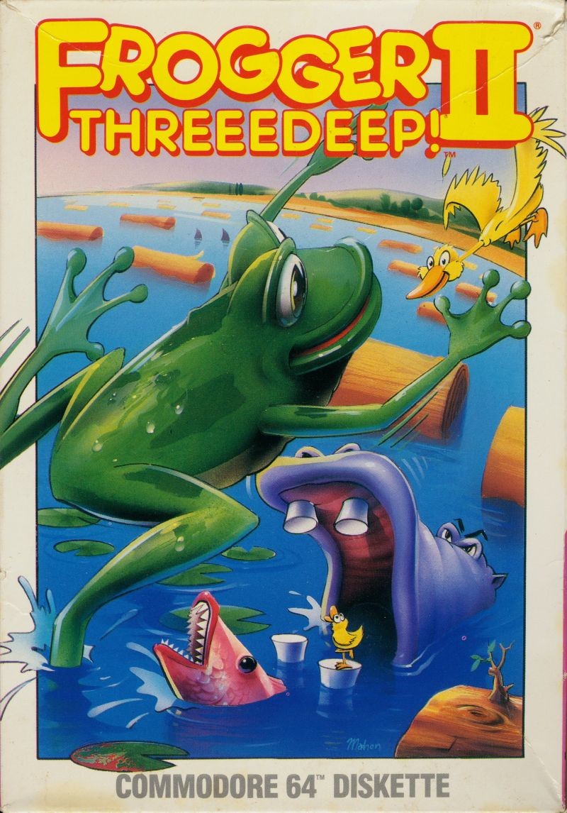 Frogger II - Three Deep box art