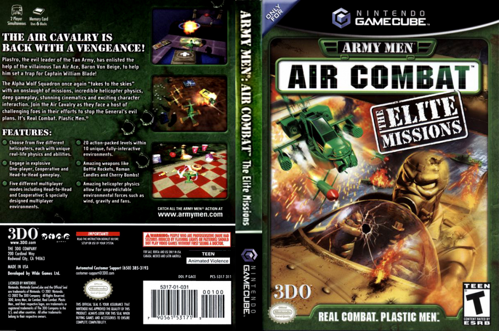 Army Men - Air Combat - The Elite Missions — box-texture (US)