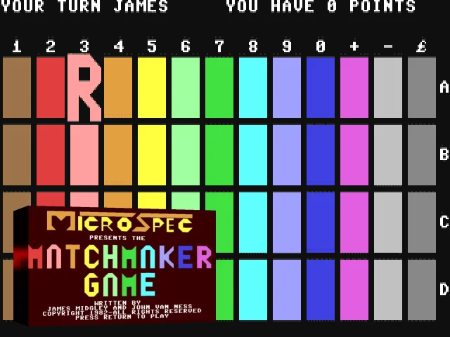 Matchmaker Game — mixrbv2 (WOR)