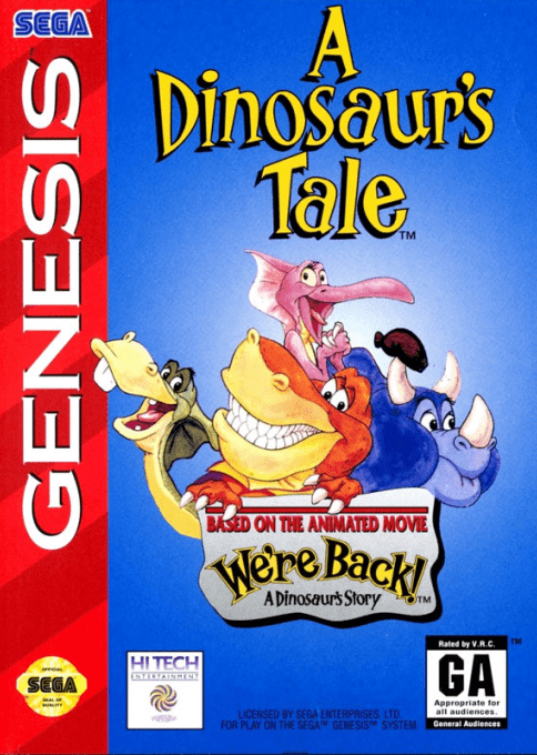 Dinosaur's Tale, A box art