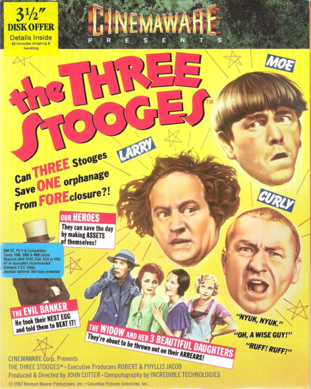 Three Stooges, The box art