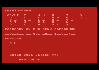 Crypto-Gram — ss (WOR)