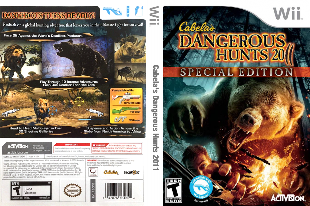 Cabela's Dangerous Hunts 2011 - Special Edition — box-texture (US)