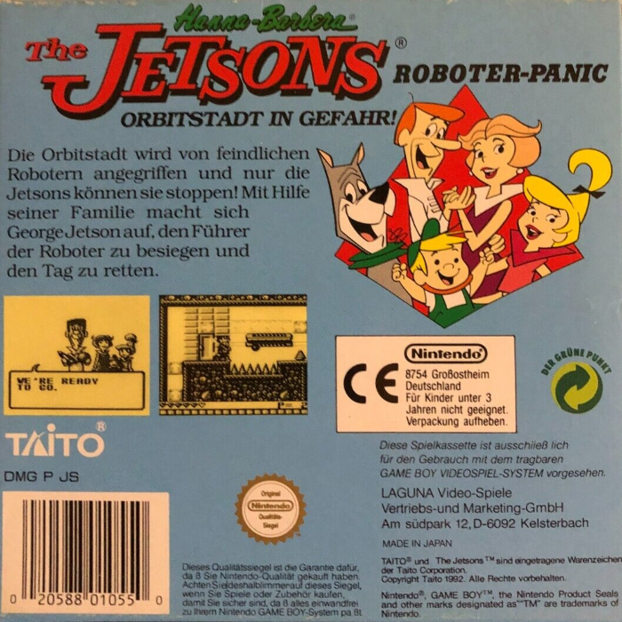 The Jetsons : Robot Panic — box-2D-back (DE)