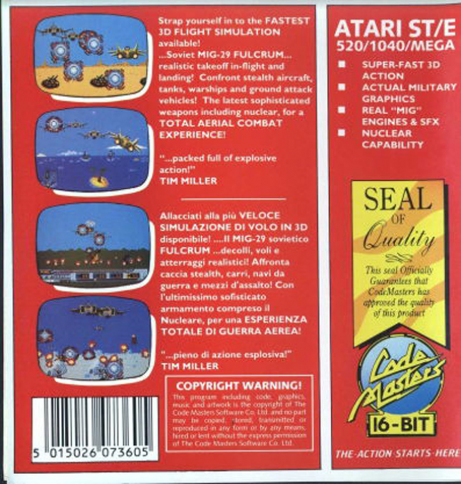 Mig-29 Soviet Fighter — box-2D-back (EU)