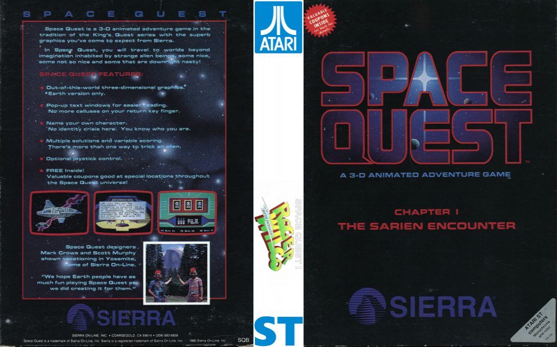 Space Quest - The Sarien Encounter — box-texture (US)