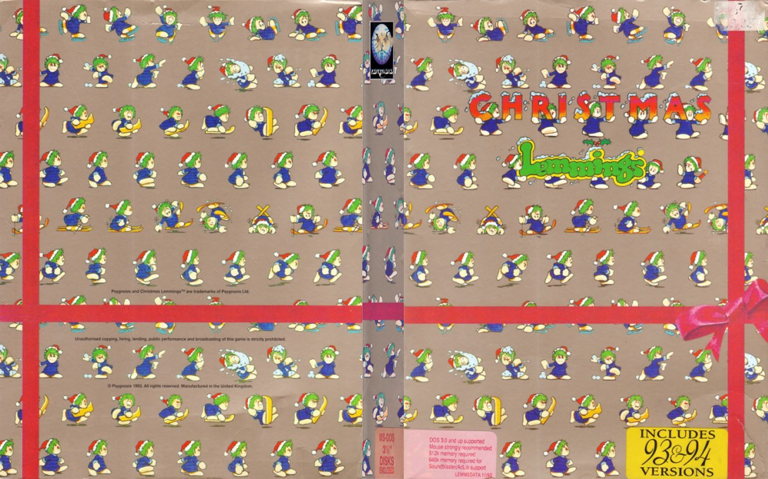 Christmas Lemmings — box-texture (EU)