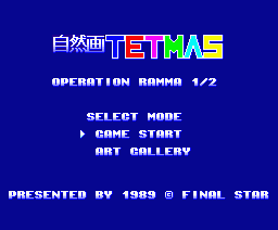Tetris Master - Operation Ranma 1-2 — sstitle (JP)