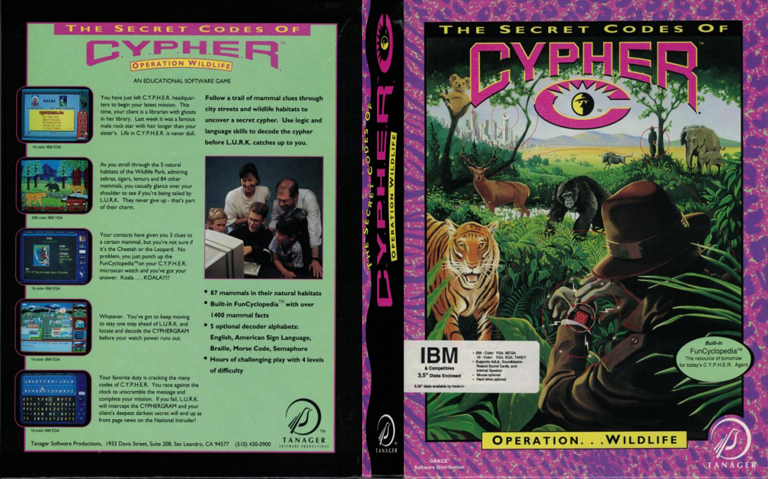 Secret Codes of C.Y.P.H.E.R., The - Operation Wildlife — box-texture (US)