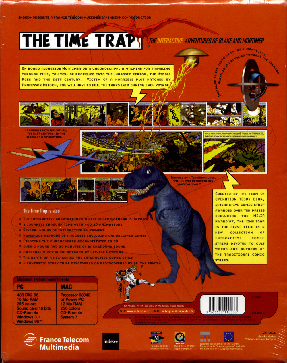 The Interactive Adventures of Blake and Mortimer: The Time Trap — box-2D-back (UK)
