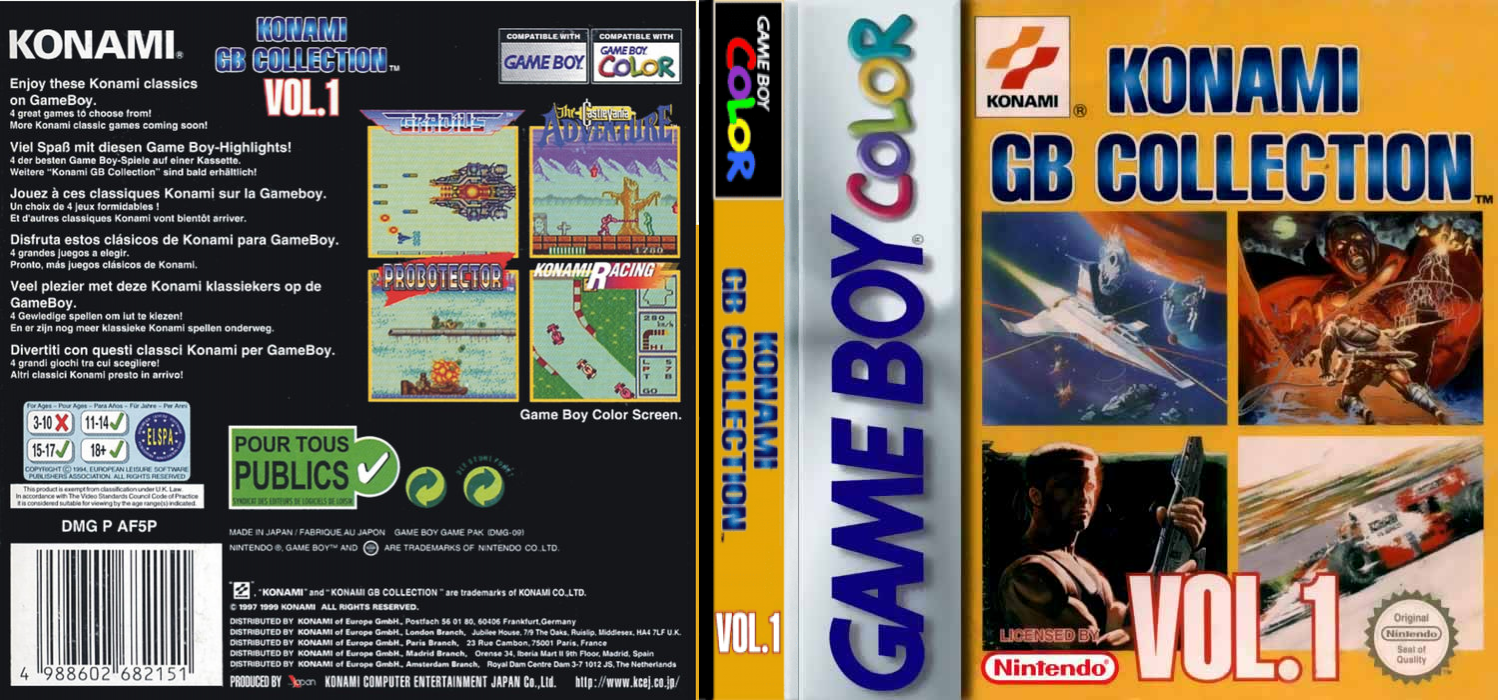 Konami GB Collection Vol.1 — box-texture (EU)