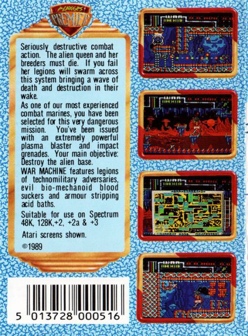 War Machine — box-2D-back (EU)