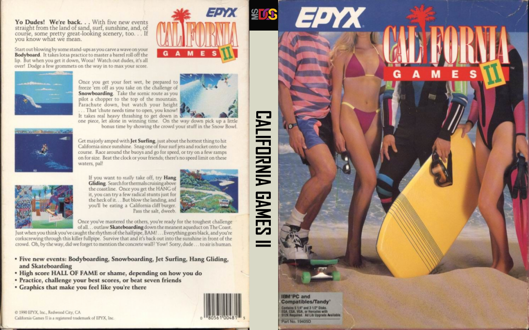 California Games 2 — box-texture (US)