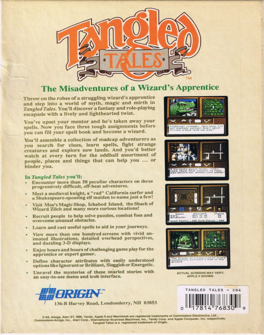 Tangled Tales — box-2D-back (US)