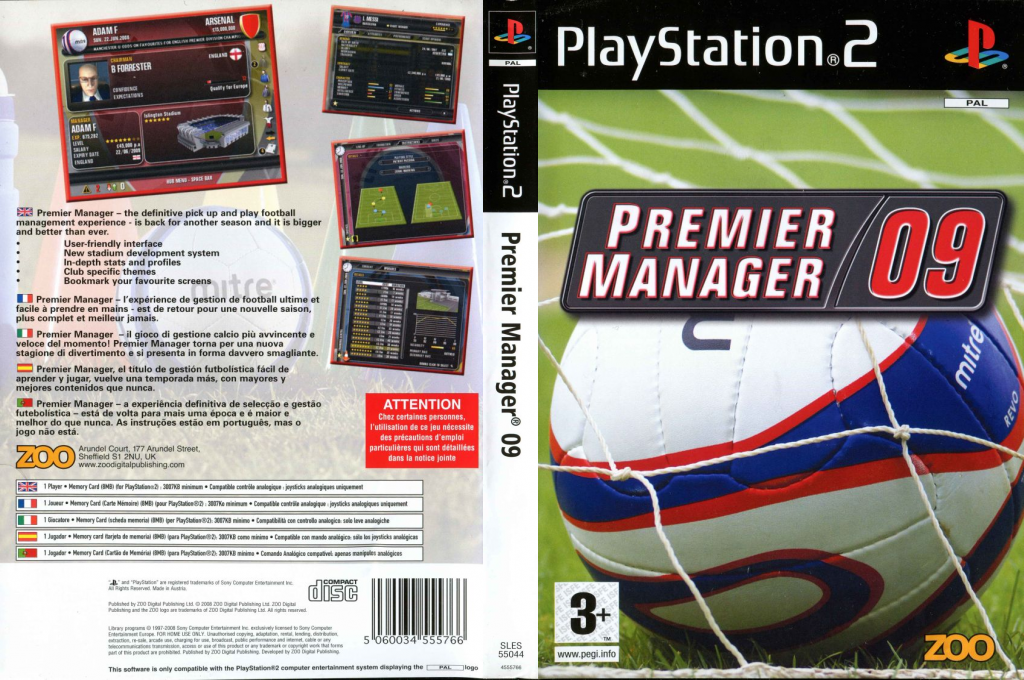 Premier Manager 09 — box-texture (EU)