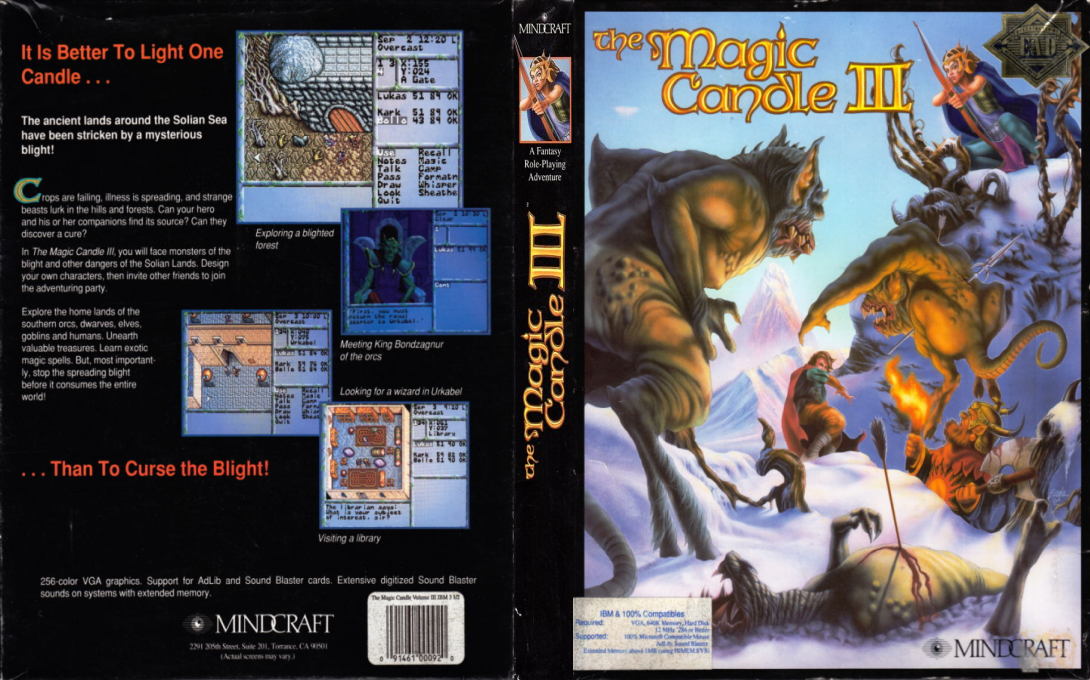Magic Candle 3, The — box-texture (US)