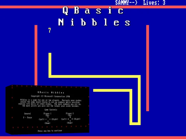 QBasic Nibbles — mixrbv2 (WOR)