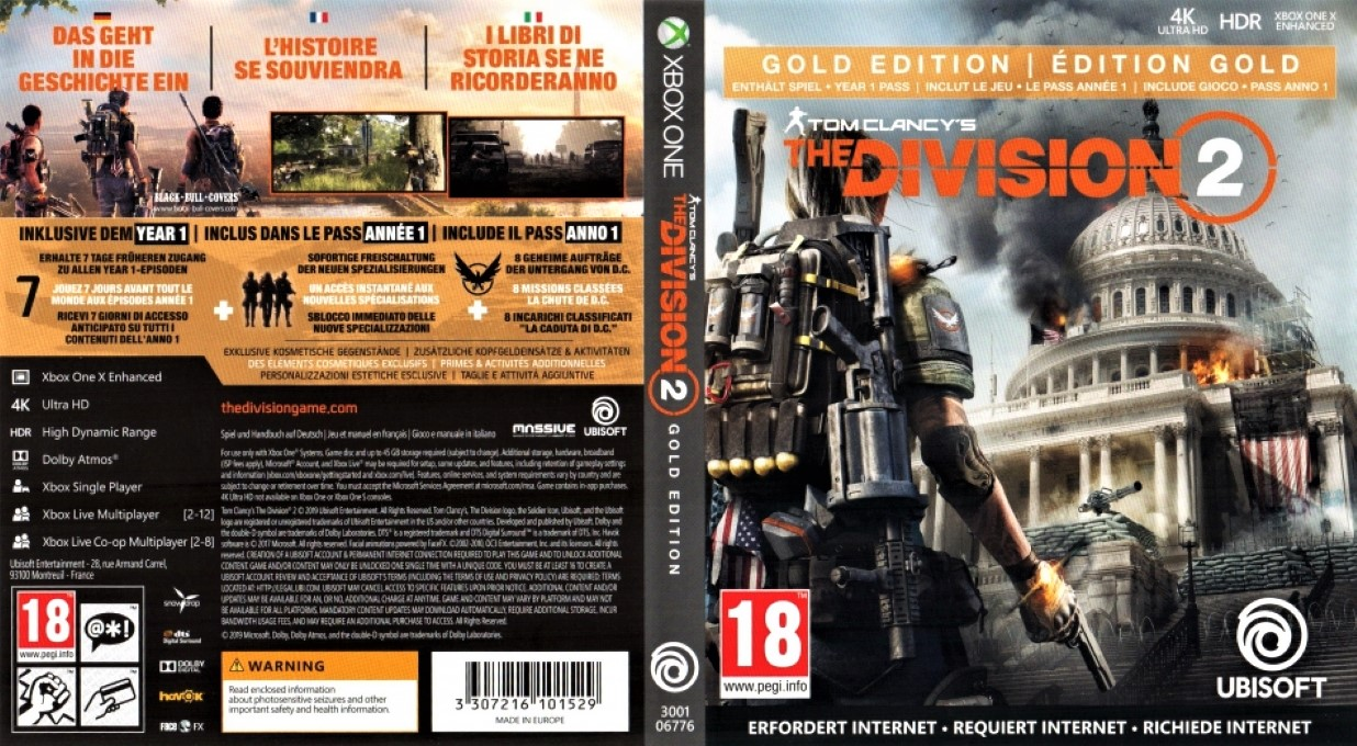 Tom Clancy's The Division 2: Gold Edition — box-texture (EU)