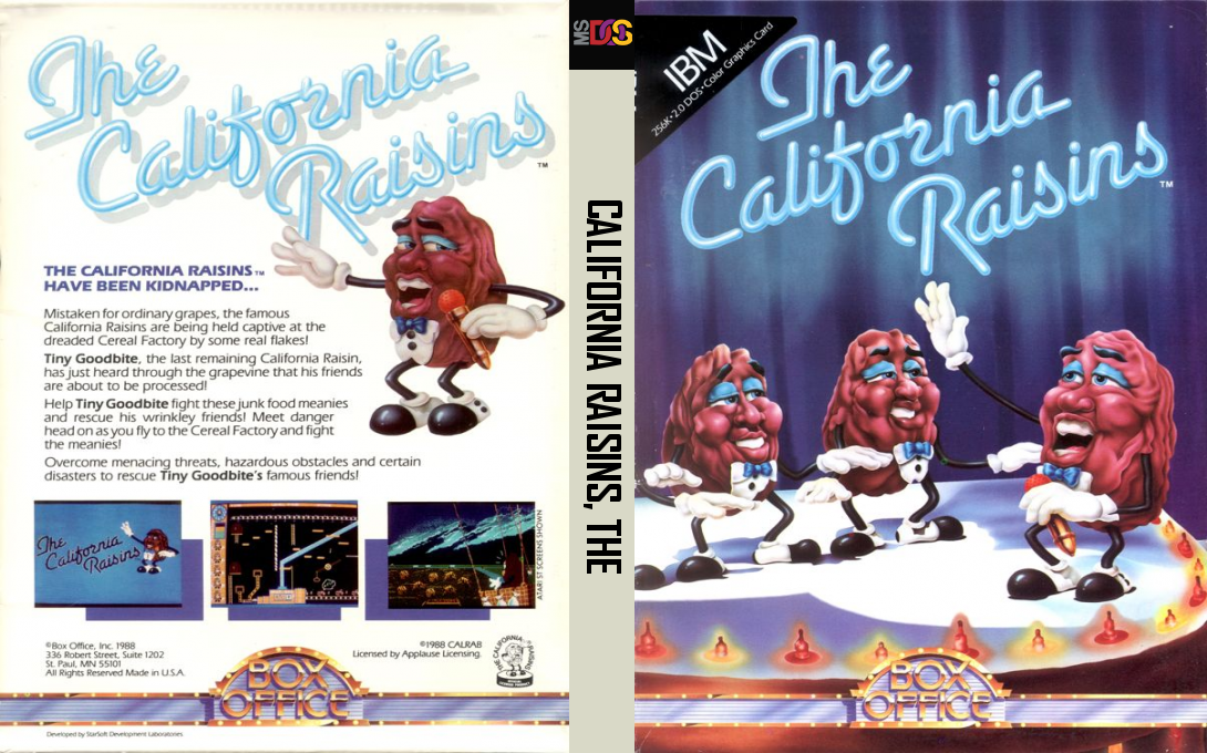 California Raisins, The — box-texture (US)