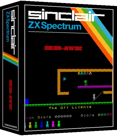 Manic Miner - Jet Set Willy — box-3D (SS)