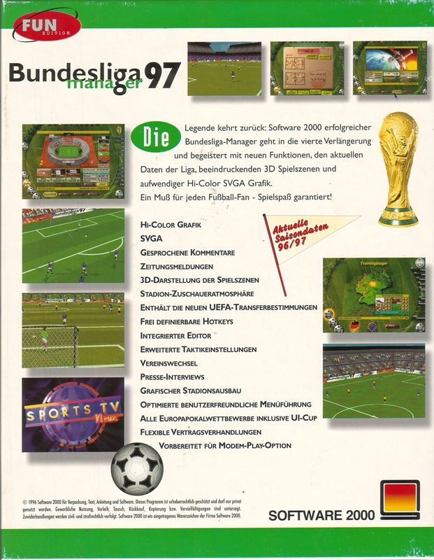 Total Football Management — box-2D-back (DE)