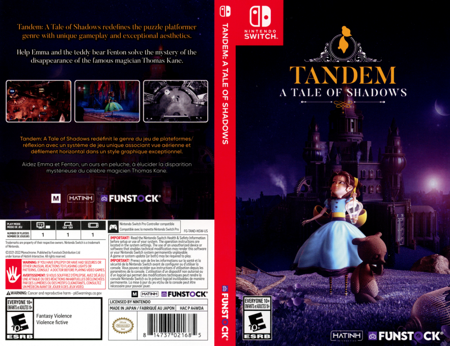 Tandem - A Tale of Shadows Nintendo Switch — box-texture (US)