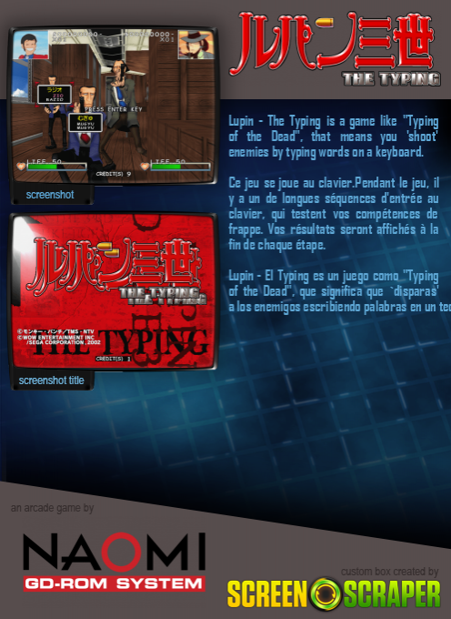 Lupin The 3rd : The Typing — box-2D-back (SS)