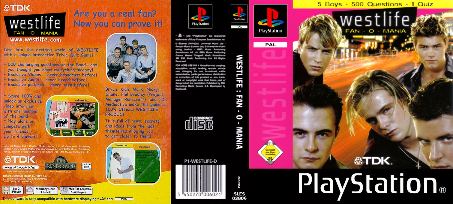 Westlife - Fan-o-mania — box-texture (EU)