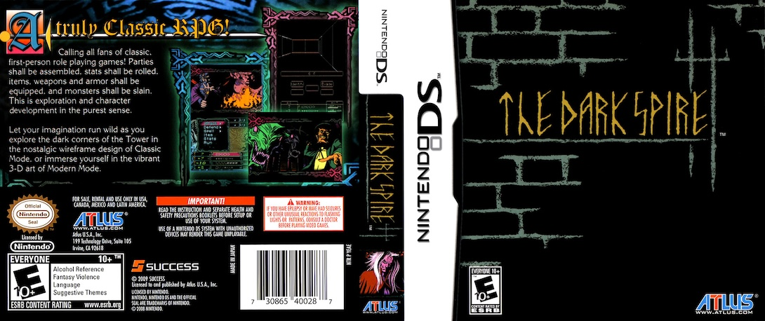 Dark Spire, The — box-texture (US)