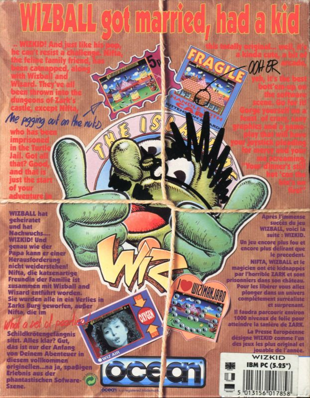 Wizkid - The Story Of Wizball 2 — box-2D-back (EU)