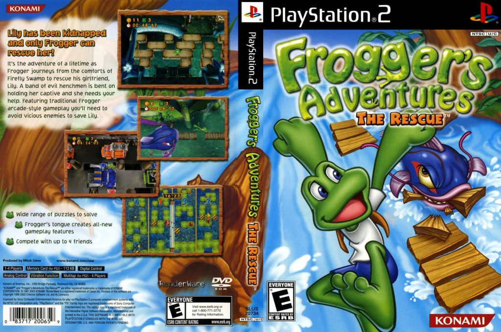 Frogger Rescue — box-texture (US)