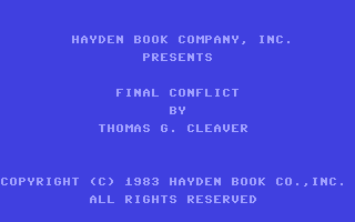 Final Conflict — sstitle (WOR)