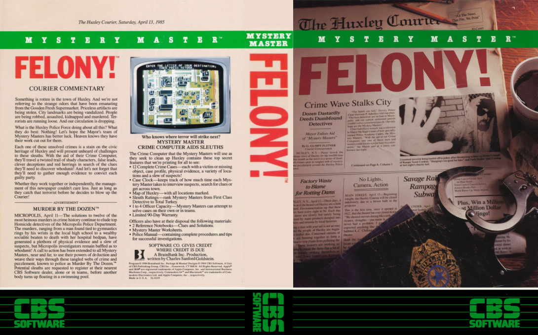Mystery Master - Felony! — box-texture (US)