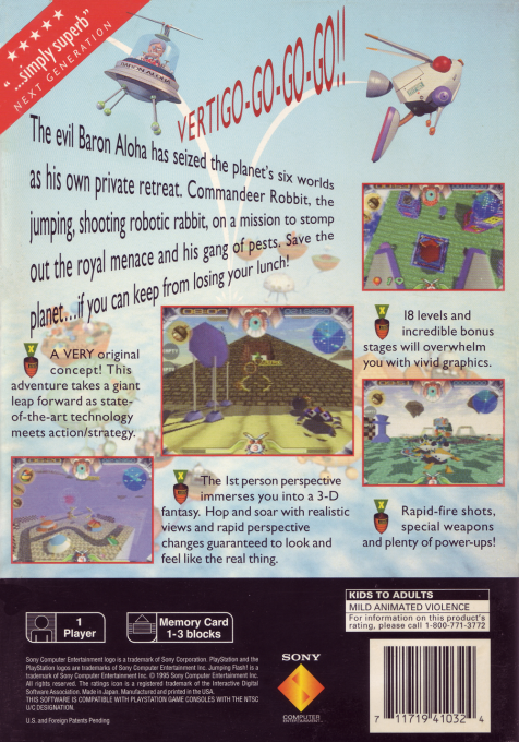 Jumping Flash! 2 — box-2D-back (AME)