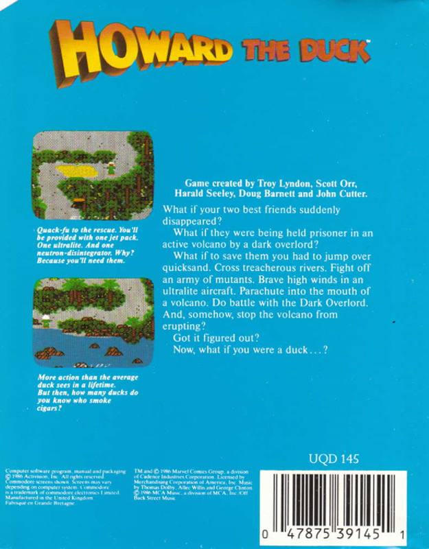 Howard The Duck — box-2D-back (EU)