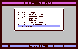 The Puzzle Page #126 — ss (WOR)